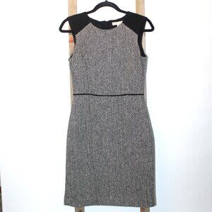 Banana Republic Wool Herringbone Sleeveless Sheath Dress